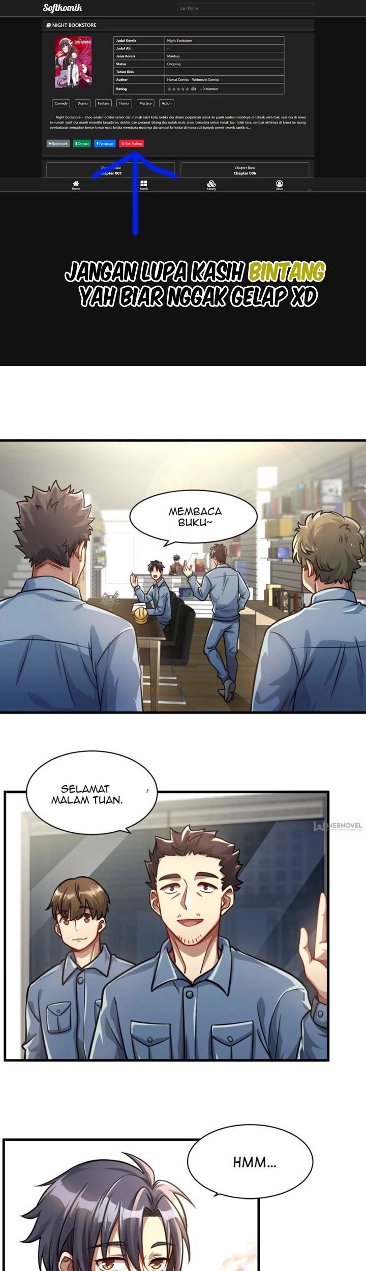Baca Komik Night Bookstore Chapter 13 Gambar 1