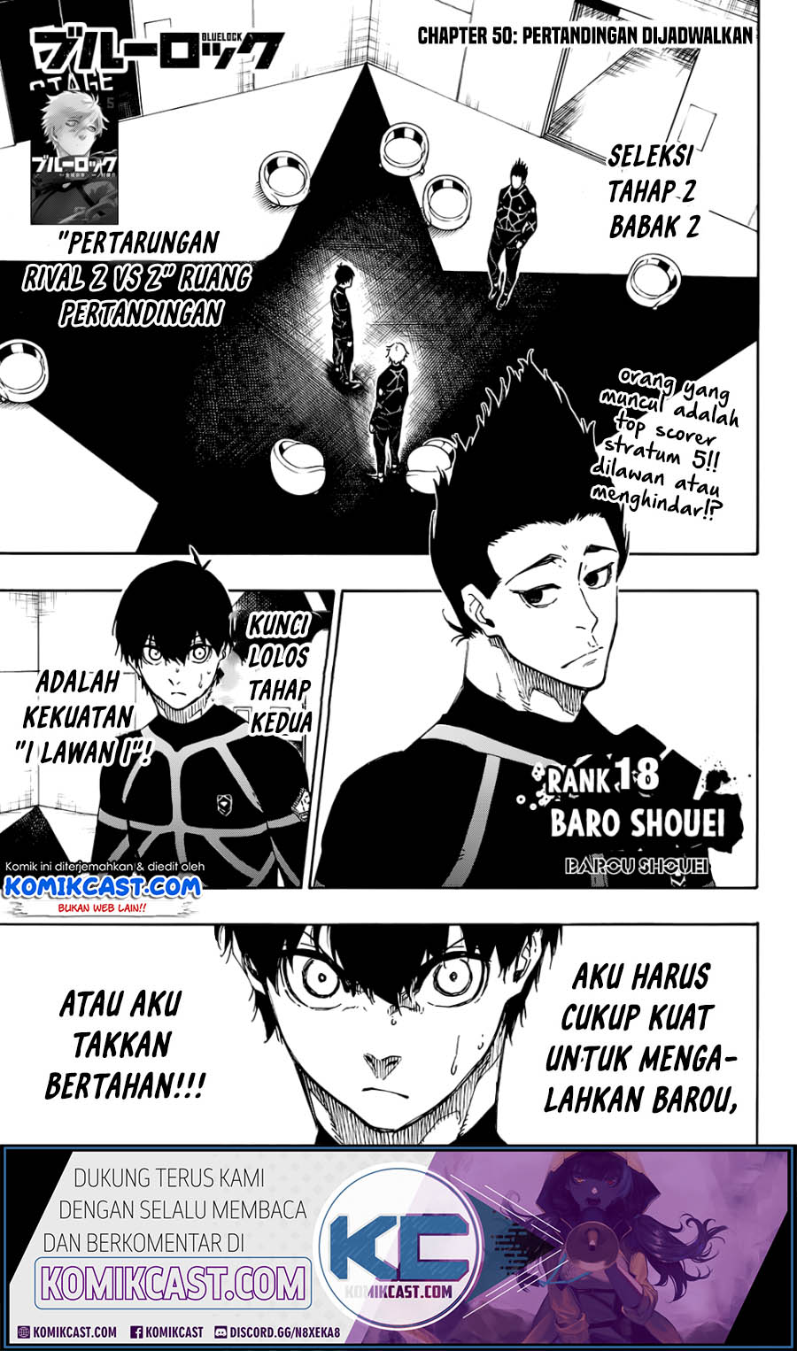 Komik Blue Lock Chapter 50 gambar nomor 1