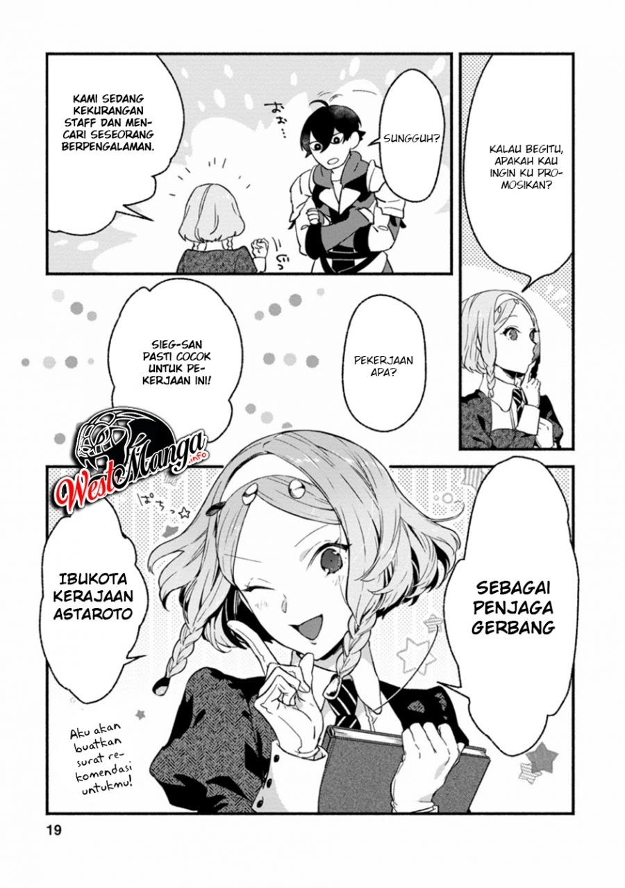 Sono Monban, Saikyou Nitsuki: Tsuihou Sareta Bougyo Ryoku 9999 no Senshi, Outo no Monban Toshite Musou Suru Chapter 01 Gambar 17