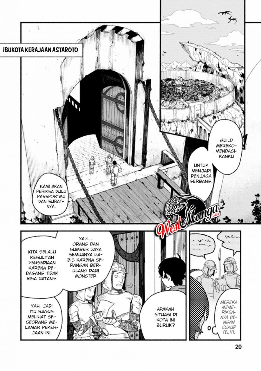 Sono Monban, Saikyou Nitsuki: Tsuihou Sareta Bougyo Ryoku 9999 no Senshi, Outo no Monban Toshite Musou Suru Chapter 01 Gambar 18
