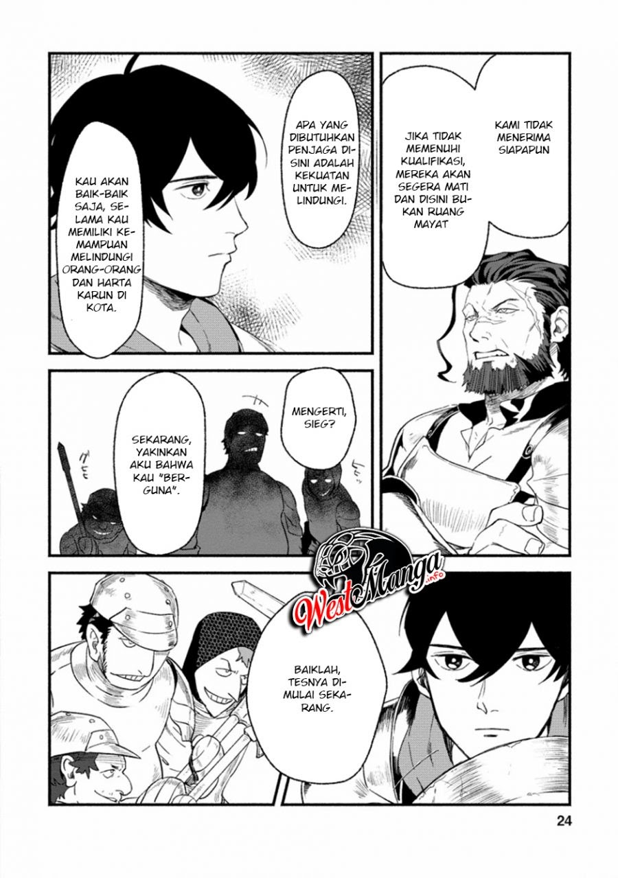 Sono Monban, Saikyou Nitsuki: Tsuihou Sareta Bougyo Ryoku 9999 no Senshi, Outo no Monban Toshite Musou Suru Chapter 01 Gambar 22