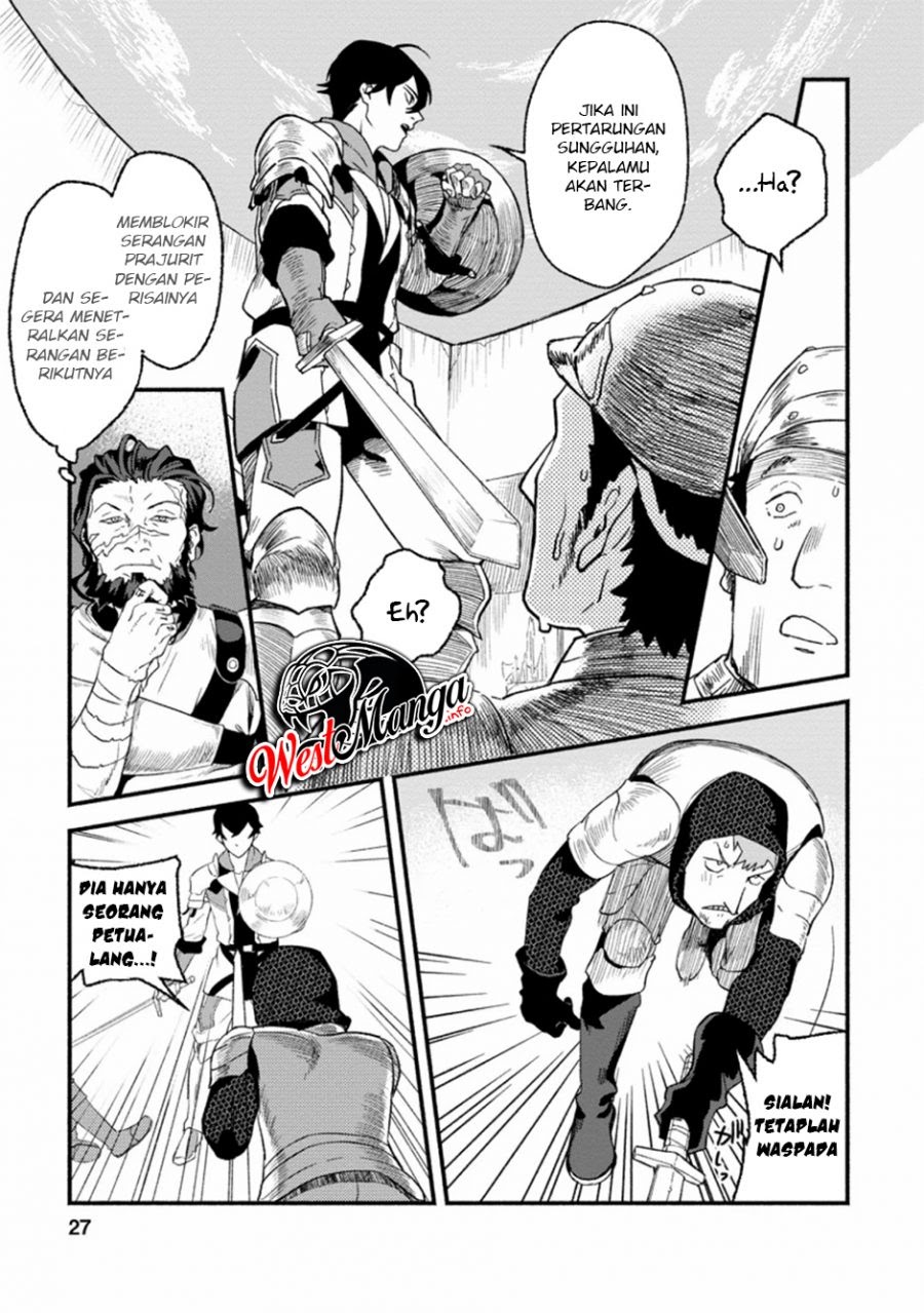 Sono Monban, Saikyou Nitsuki: Tsuihou Sareta Bougyo Ryoku 9999 no Senshi, Outo no Monban Toshite Musou Suru Chapter 01 Gambar 26