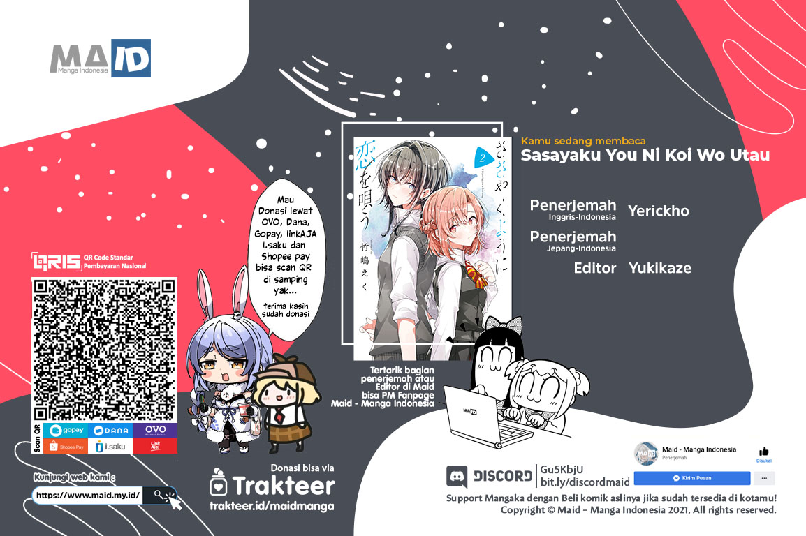 Baca Komik Sasayaku you ni koi wo utau Chapter 09 Gambar 1