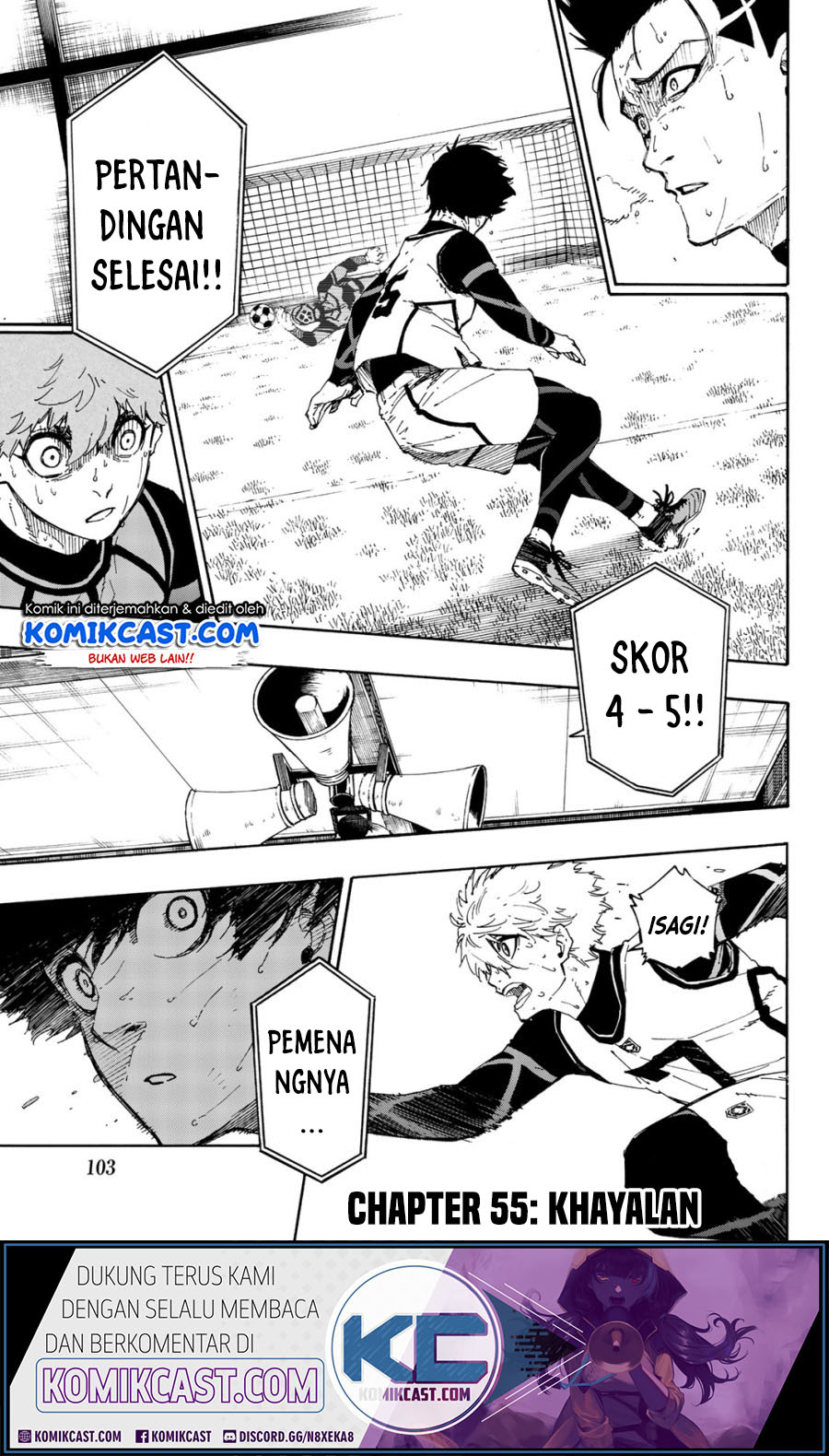 Baca Komik Blue Lock Chapter 55 Gambar 1