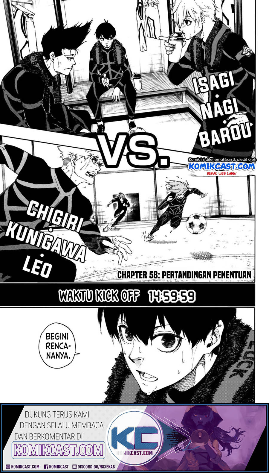 Baca Komik Blue Lock Chapter 58 Gambar 1