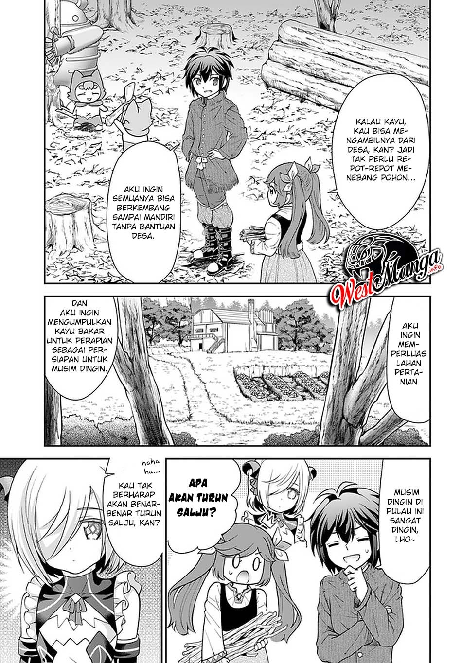 Tenohira Kaitaku Mura de Isekai Kenkokuki: Fueteku Yome-tachi to Nonbiri Mujintou Life (fix) Chapter 23 Gambar 17