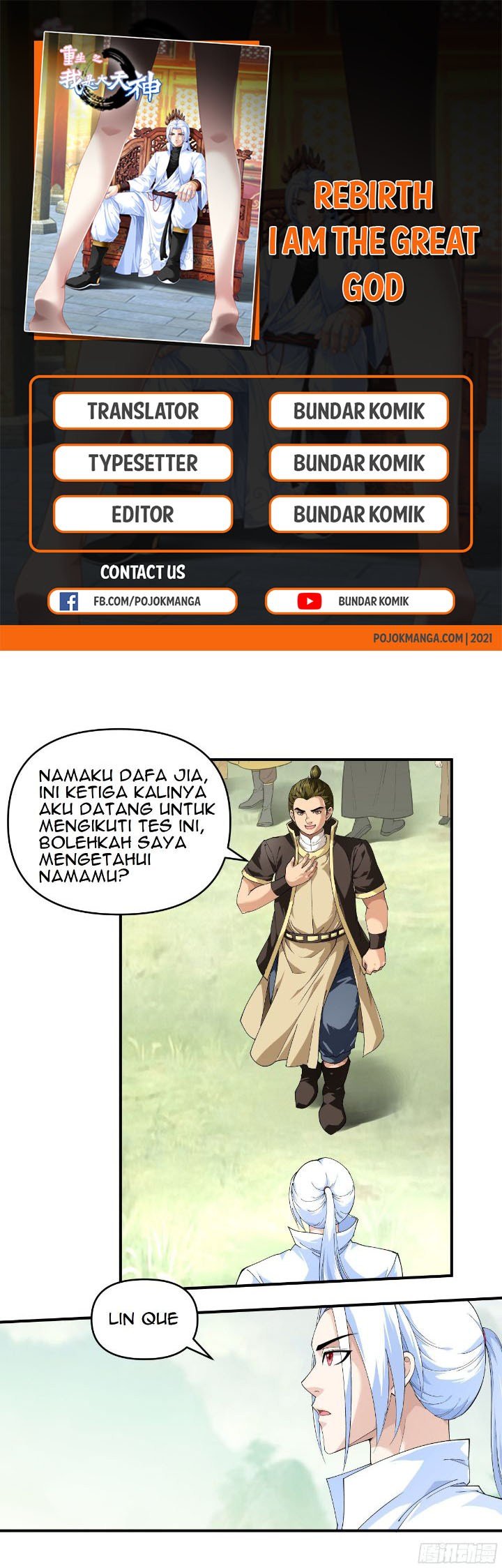 Baca Komik Rebirth I Am The Great God Chapter 27 Gambar 1