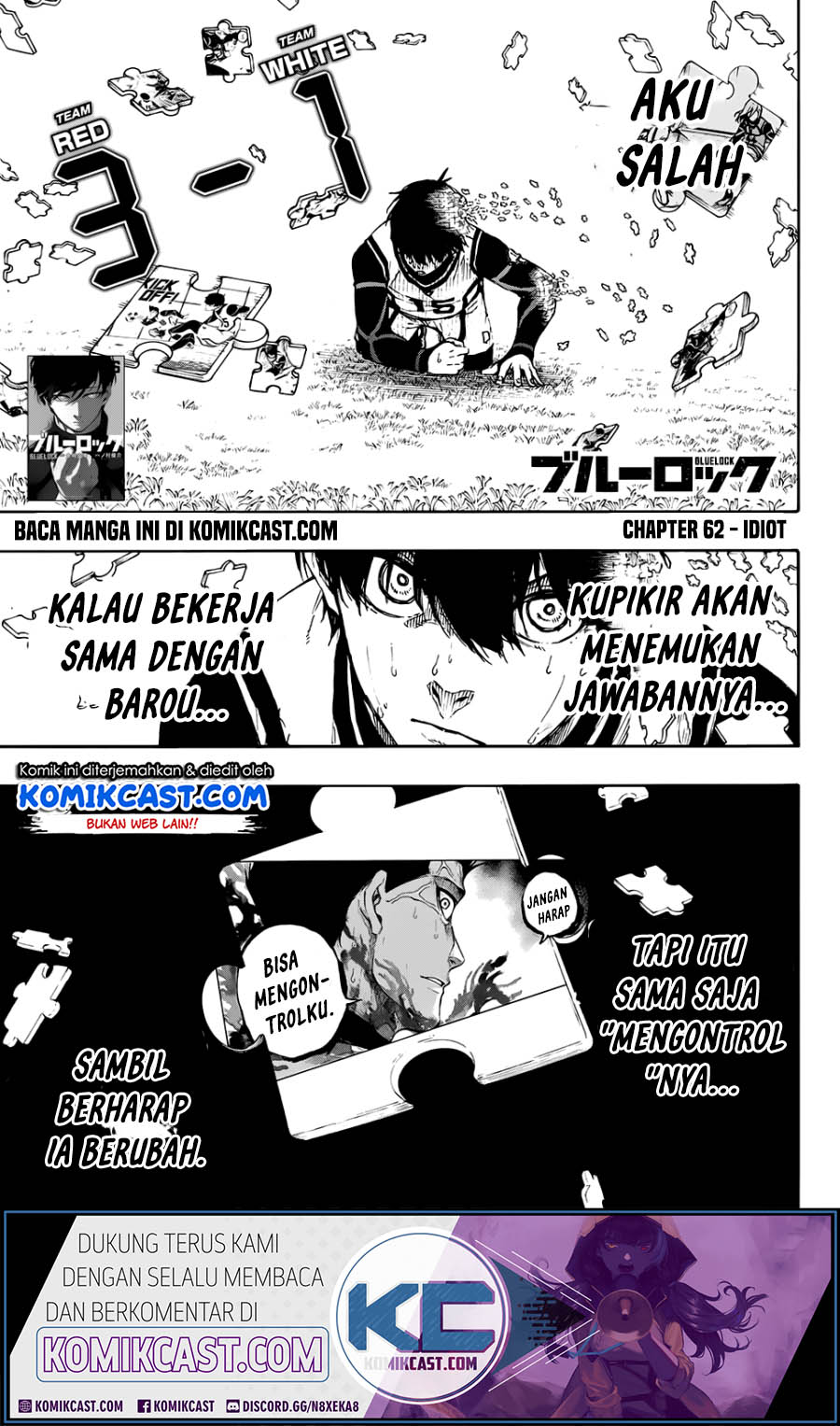 Baca Komik Blue Lock Chapter 62 Gambar 1