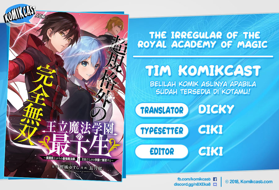 Baca Komik Ouritsu Mahou Gakuen no Saikasei: Slum Agari no Saikyou Mahoushi, Kizoku darake no Gakuen de Musou suru Chapter 01.1 Gambar 1
