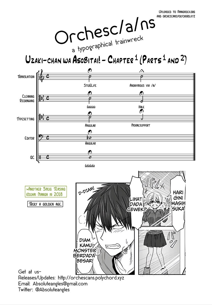 Uzaki-chan wa Asobitai! Chapter 01.2 Gambar 7