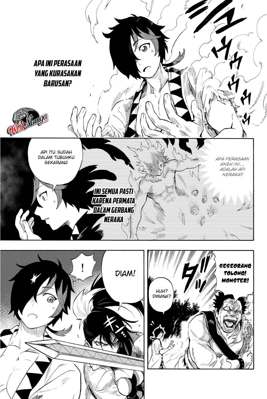 Jigoku no Gouka de Yaka re Tsuzuketa Shounen. Saikyou no Honou Tsukai to Natte Fukkatsu Suru. Chapter 02 Gambar 5