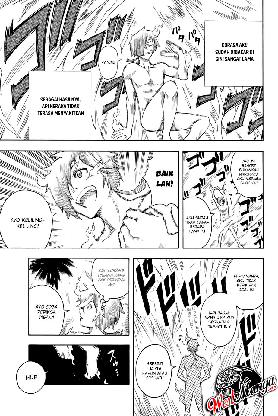 Jigoku no Gouka de Yaka re Tsuzuketa Shounen. Saikyou no Honou Tsukai to Natte Fukkatsu Suru. Chapter 01.1 Gambar 21
