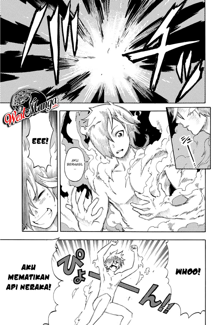 Jigoku no Gouka de Yaka re Tsuzuketa Shounen. Saikyou no Honou Tsukai to Natte Fukkatsu Suru. Chapter 01.1 Gambar 25