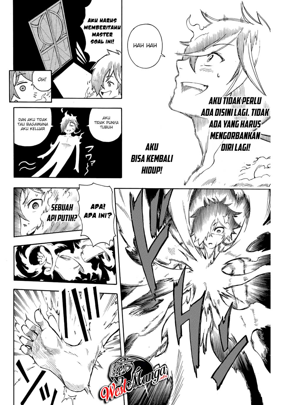 Jigoku no Gouka de Yaka re Tsuzuketa Shounen. Saikyou no Honou Tsukai to Natte Fukkatsu Suru. Chapter 01.1 Gambar 26