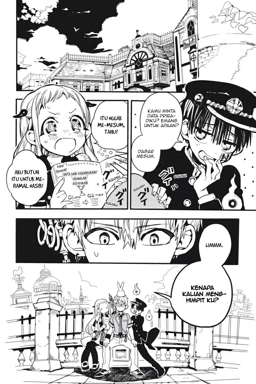 Jibaku Shounen Hanako-kun Chapter 09 Gambar 4