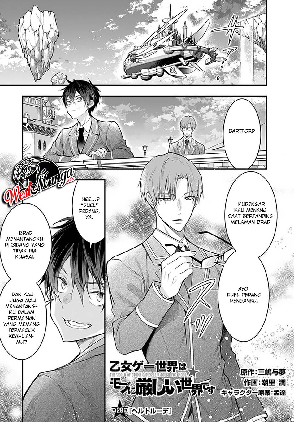 Baca Manga Otome Game Sekai wa Mob ni Kibishii Sekai Desu Chapter 28 Gambar 2