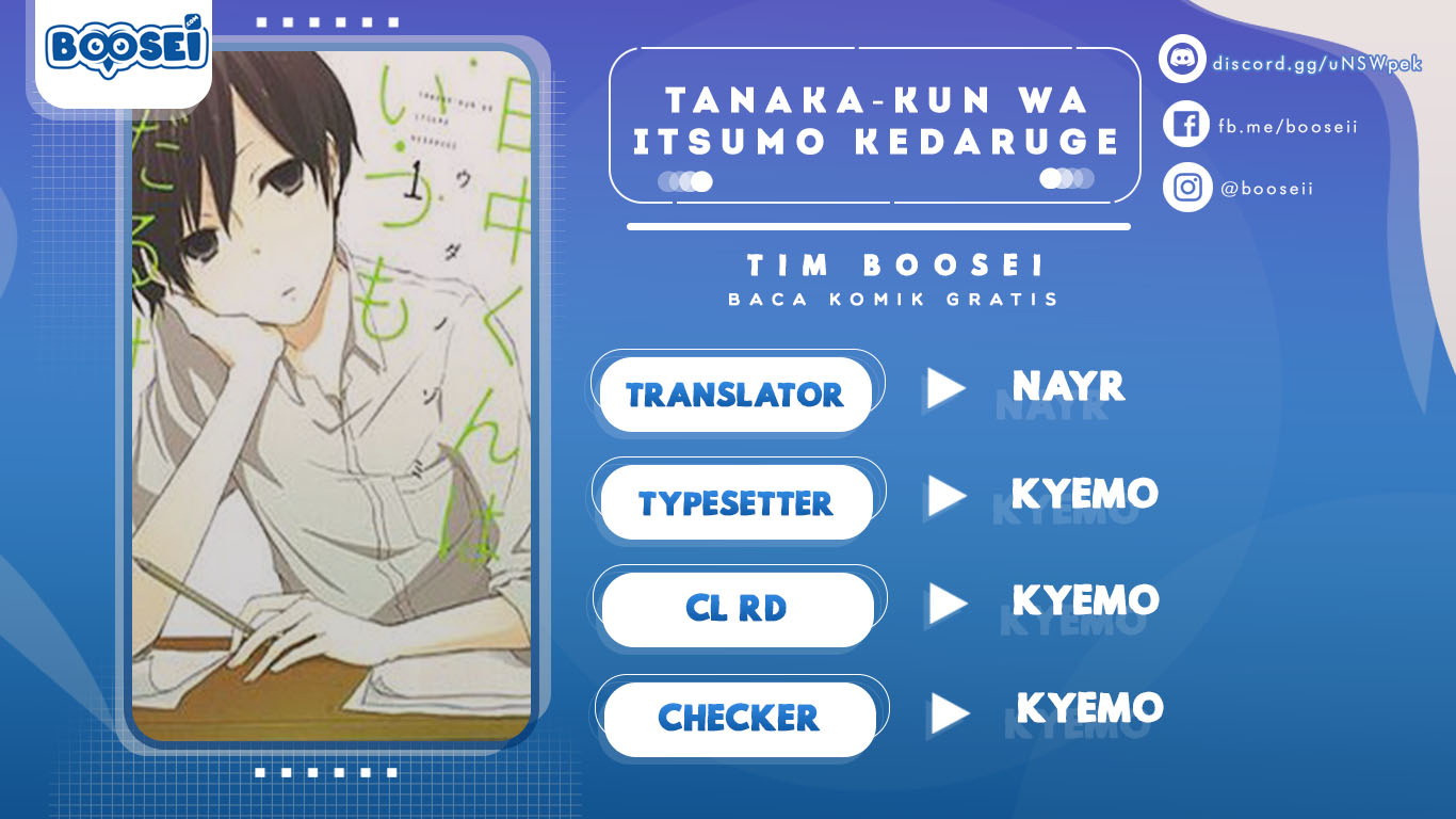Baca Komik Tanaka-kun wa Itsumo Kedaruge Chapter 04 Gambar 1
