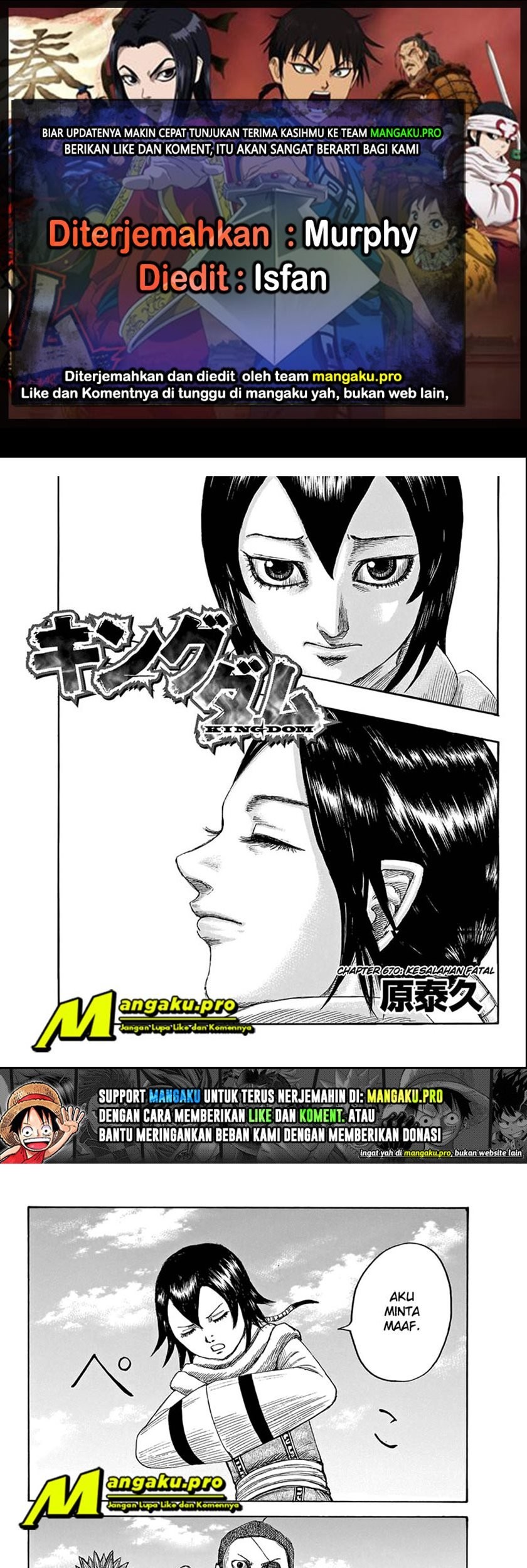 Baca Komik Kingdom Chapter 670 Gambar 1