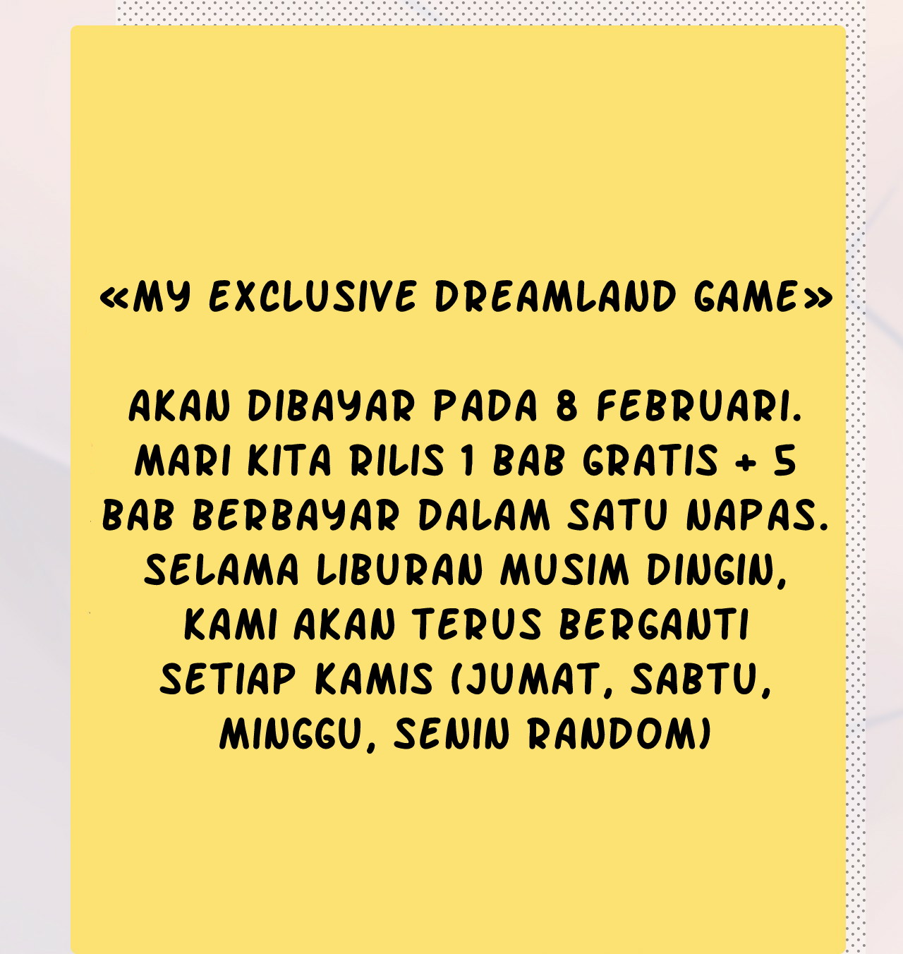 My Exclusive Dream World Adventures Chapter 27.5 Gambar 4