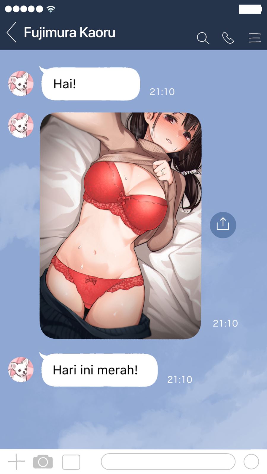The Kouhai Who Reports the Color of Her Underwear to Me Every Morning for Some Reason Chapter 12 Gambar 3