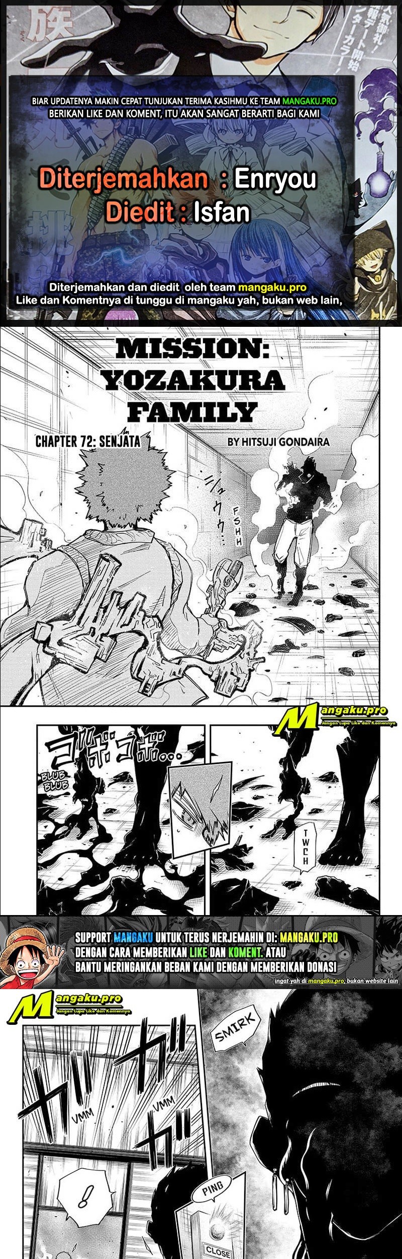 Baca Komik Mission: Yozakura Family Chapter 72 Gambar 1
