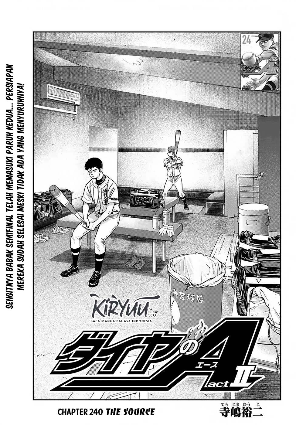 Diamond no Ace Act 2 Chapter 240 Gambar 3
