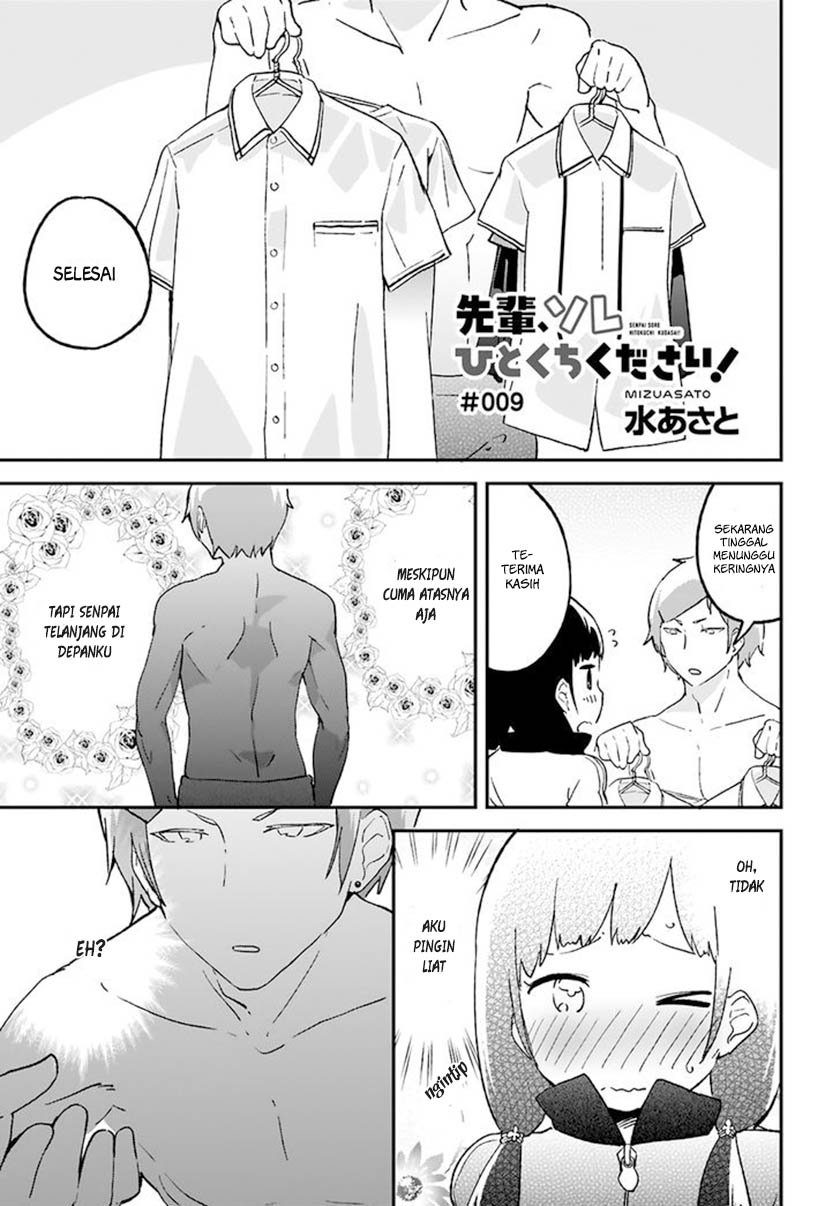 Baca Komik Senpai, Sore hitokuchi kudasai! Chapter 09 Gambar 1