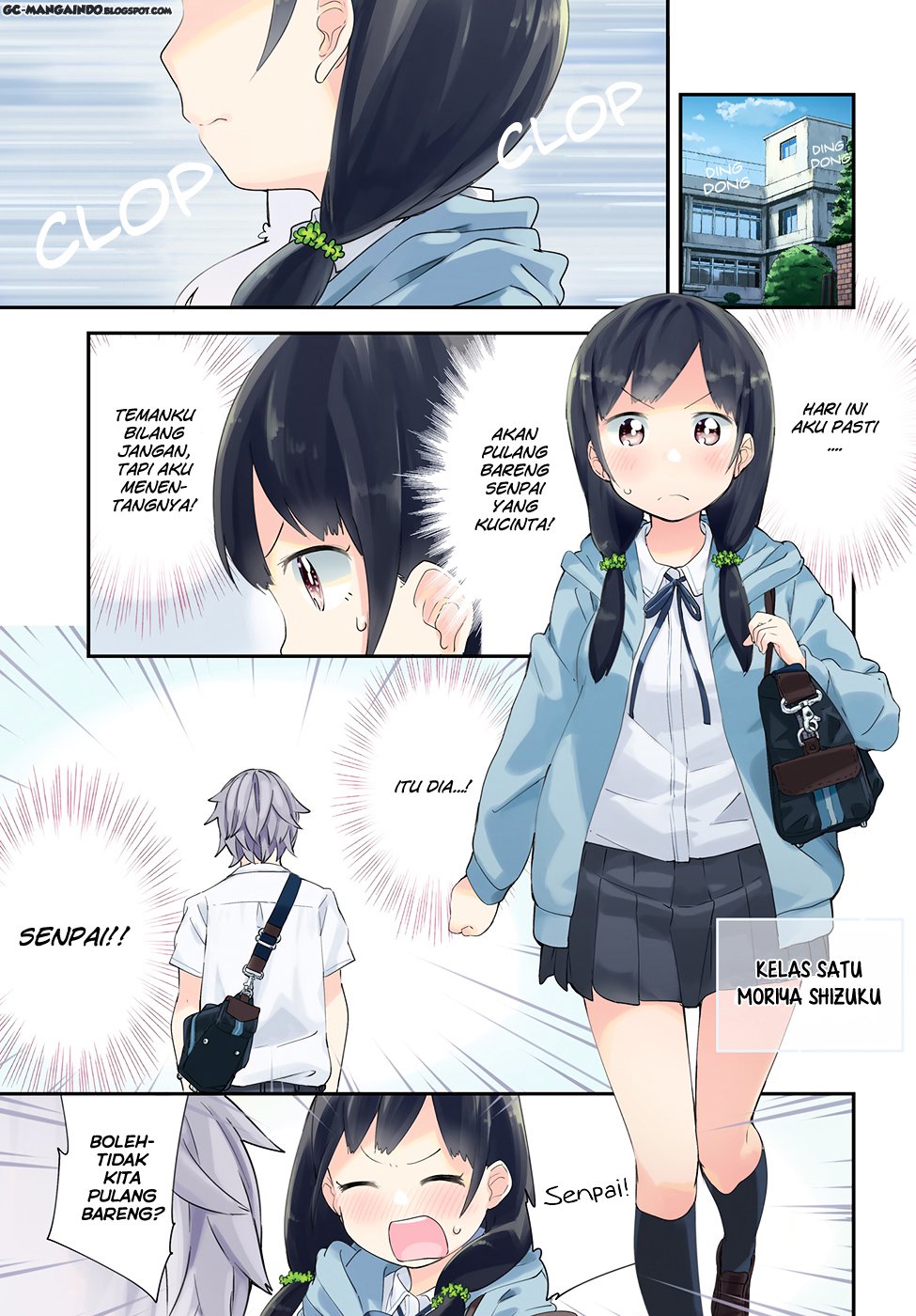 Baca Komik Senpai, Sore hitokuchi kudasai! Chapter 01 Gambar 1