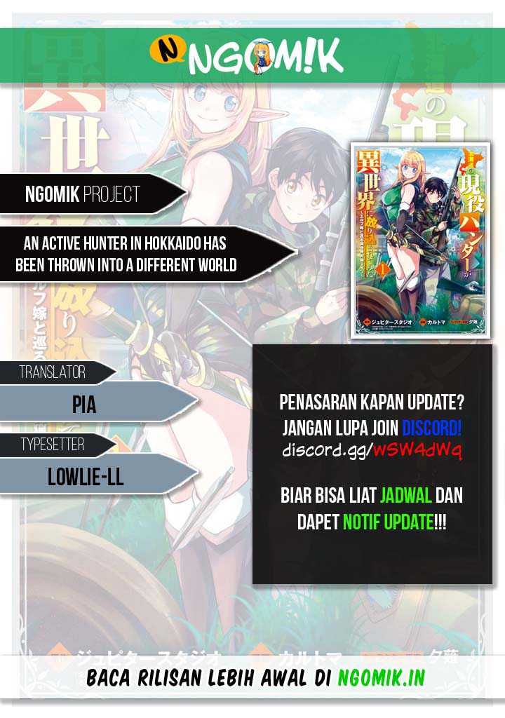 Baca Komik An Active Hunter in Hokkaido Has Been Thrown into a Different World Chapter 1.1 Gambar 1