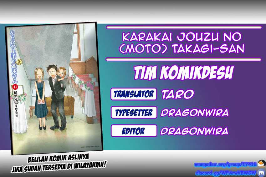 Baca Komik Karakai Jouzu no (Moto) Takagi-san Chapter 66 Gambar 1