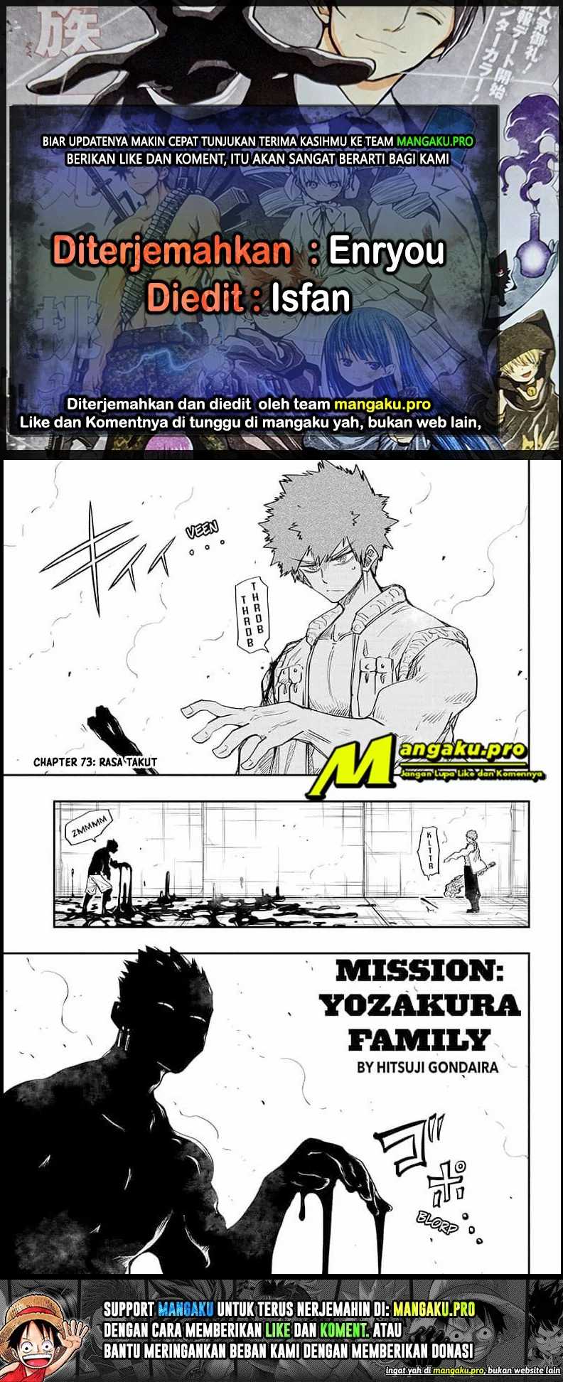 Baca Komik Mission: Yozakura Family Chapter 73 Gambar 1