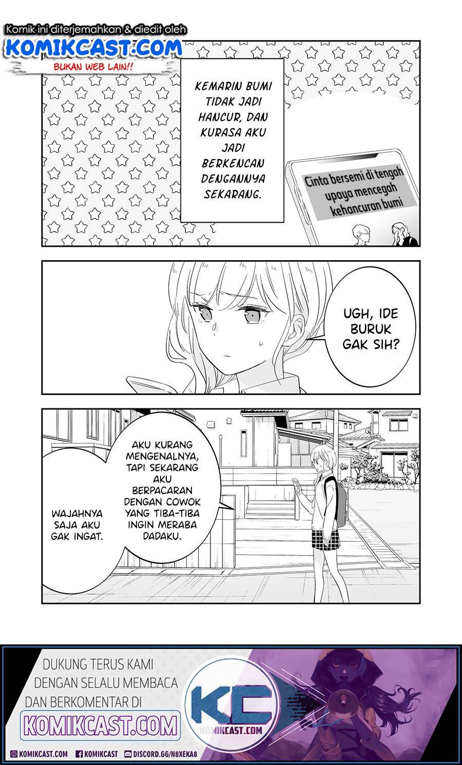 Baca Manga The World Will Be Destroyed Tomorrow, so I Want to Rub Your Boobs Chapter 02 Gambar 2