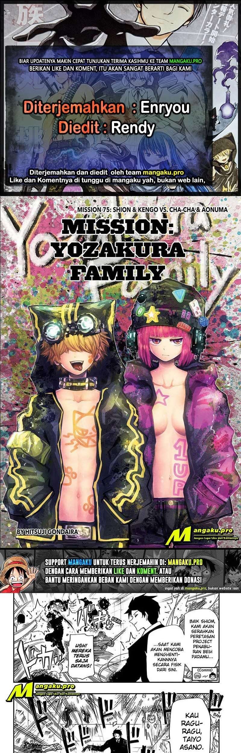 Baca Komik Mission: Yozakura Family Chapter 75 Gambar 1