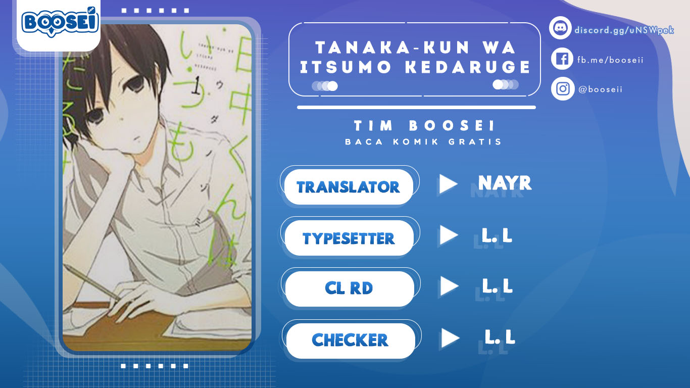 Baca Komik Tanaka-kun wa Itsumo Kedaruge Chapter 11 Gambar 1