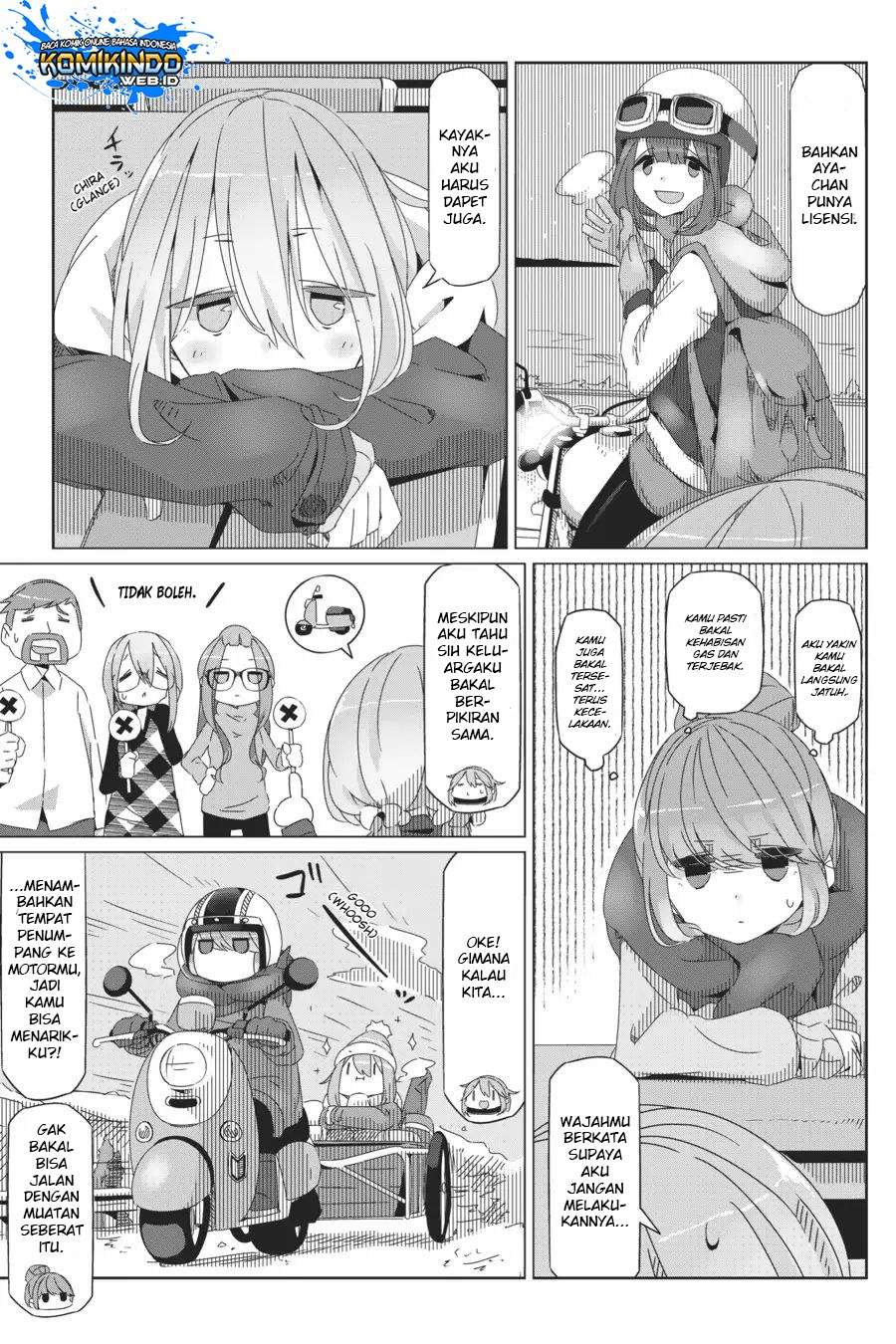 Yuru-Camp Chapter 35 Gambar 13