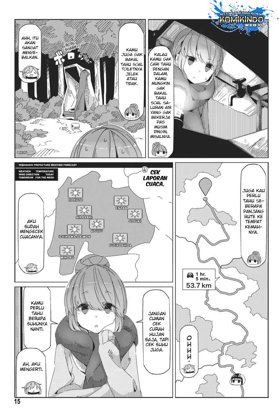 Yuru-Camp Chapter 35 Gambar 18