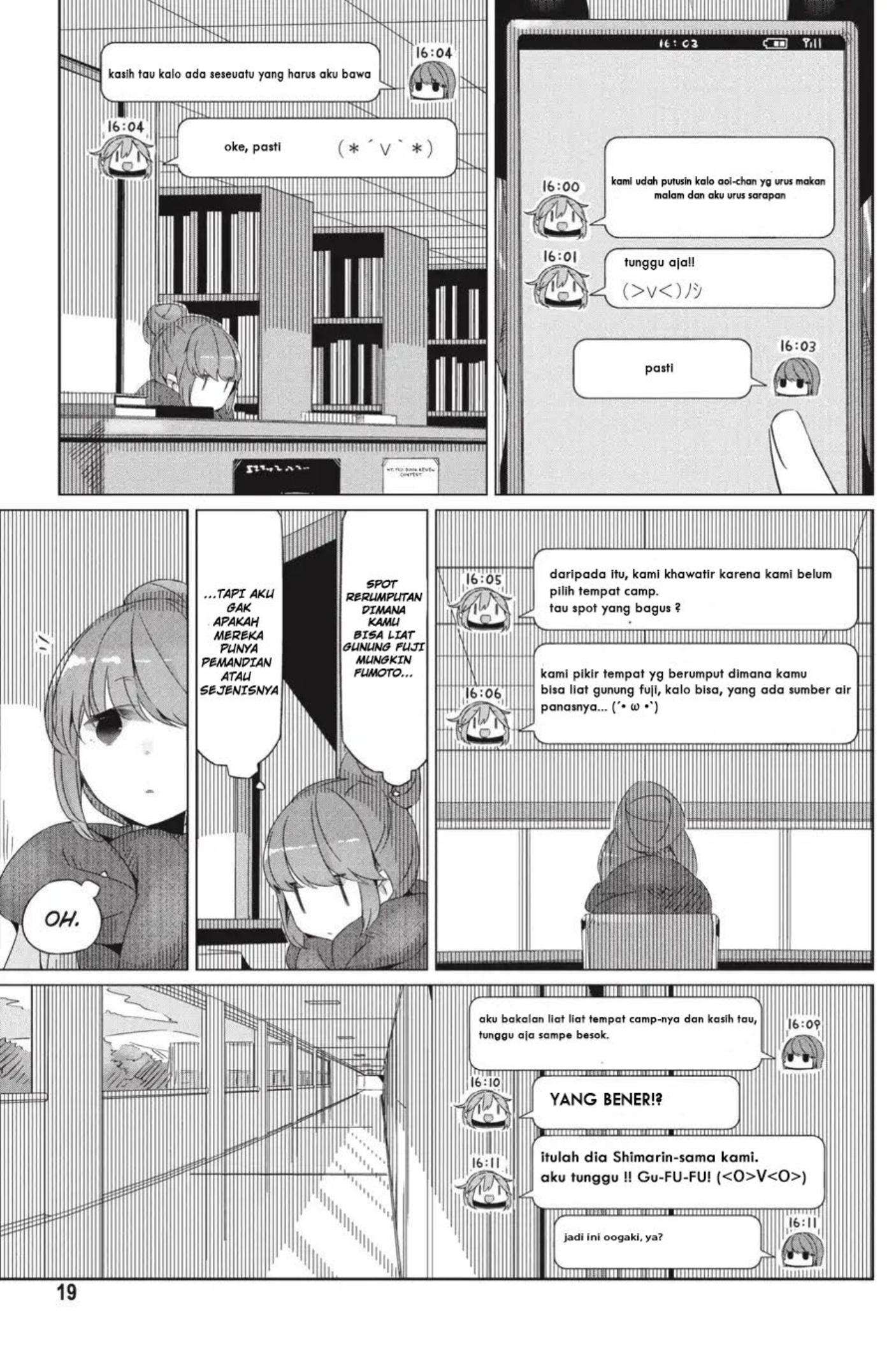 Yuru-Camp Chapter 19 Gambar 22