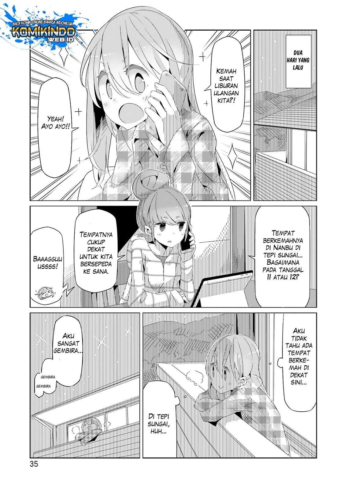 Yuru-Camp Chapter 15 Gambar 4