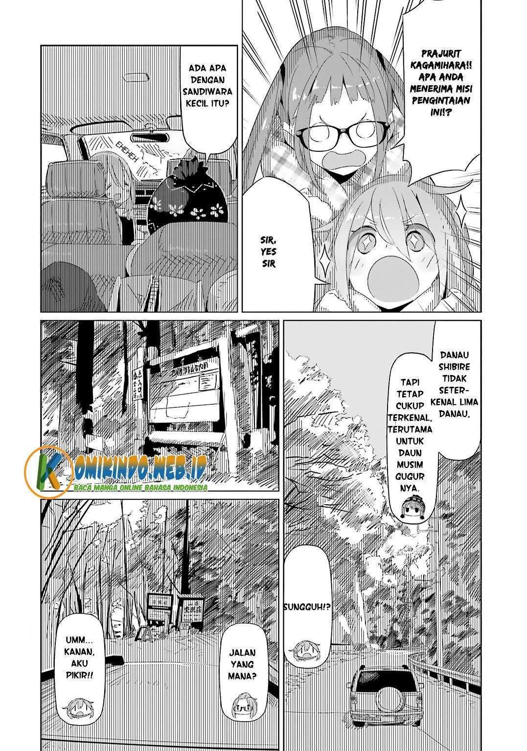 Yuru-Camp Chapter 10 Gambar 17