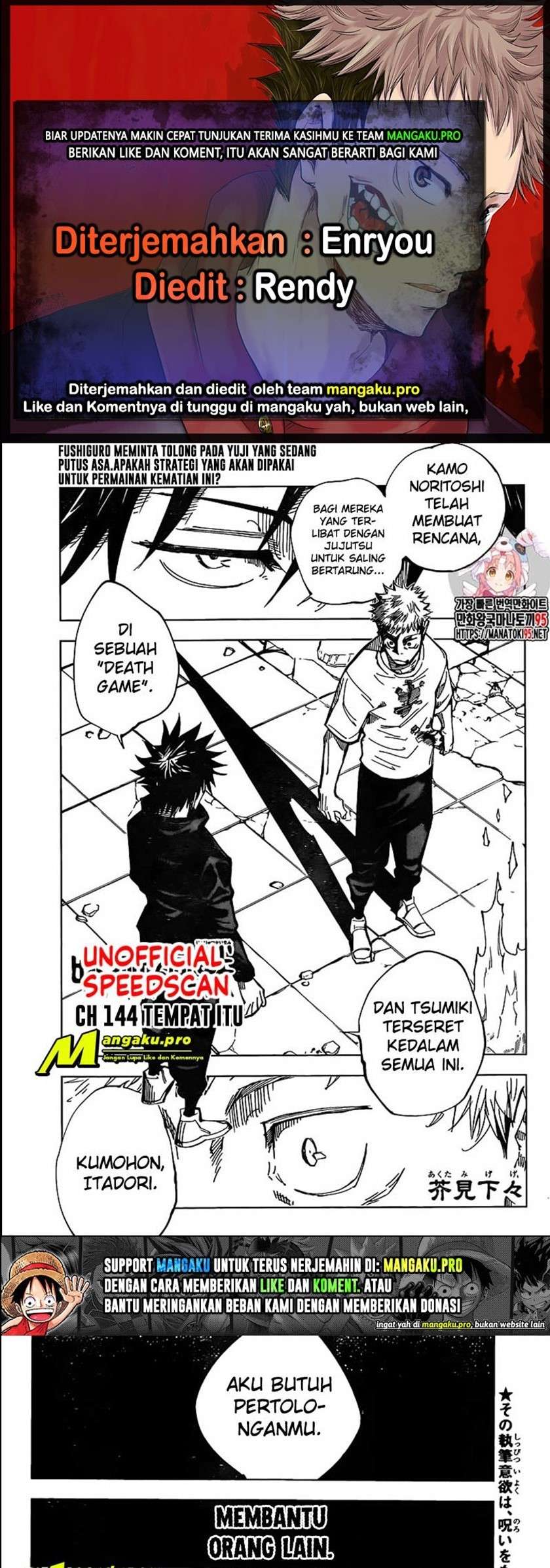 Baca Komik Jujutsu Kaisen Chapter 144 Gambar 1