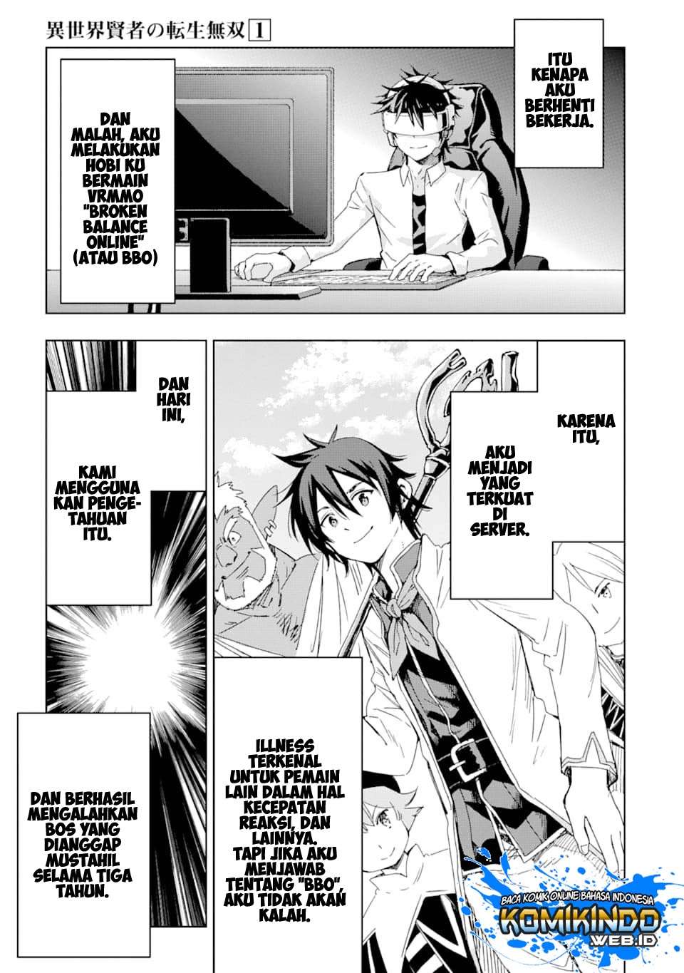Isekai Kenja no Tensei Musou ~Geemu no Chishiki de Isekai Saikyou~ Chapter 01.1 Gambar 6