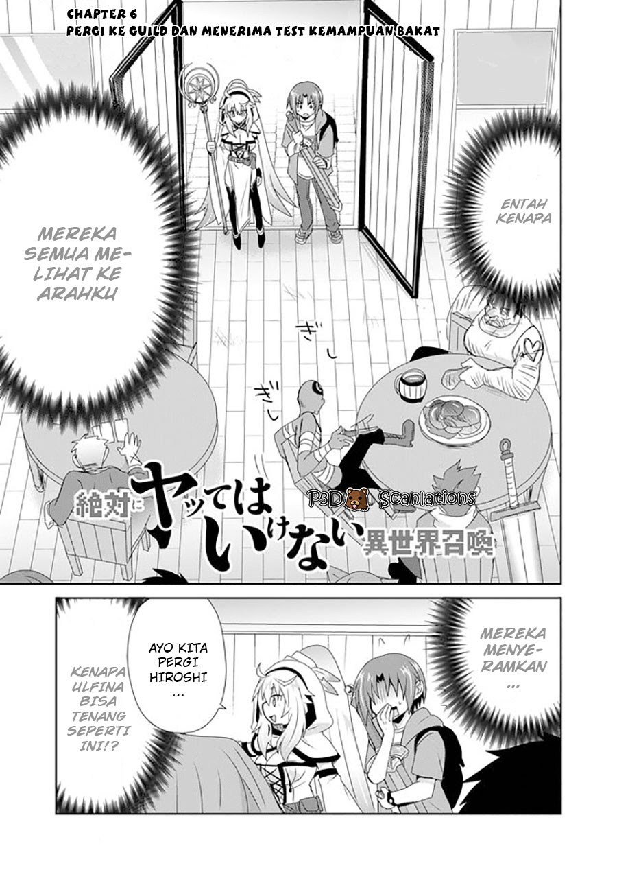 Komik Zettai ni Yatte wa Ikenai Isekai Shoukan - Chapter Chapter 6 - Halaman 1