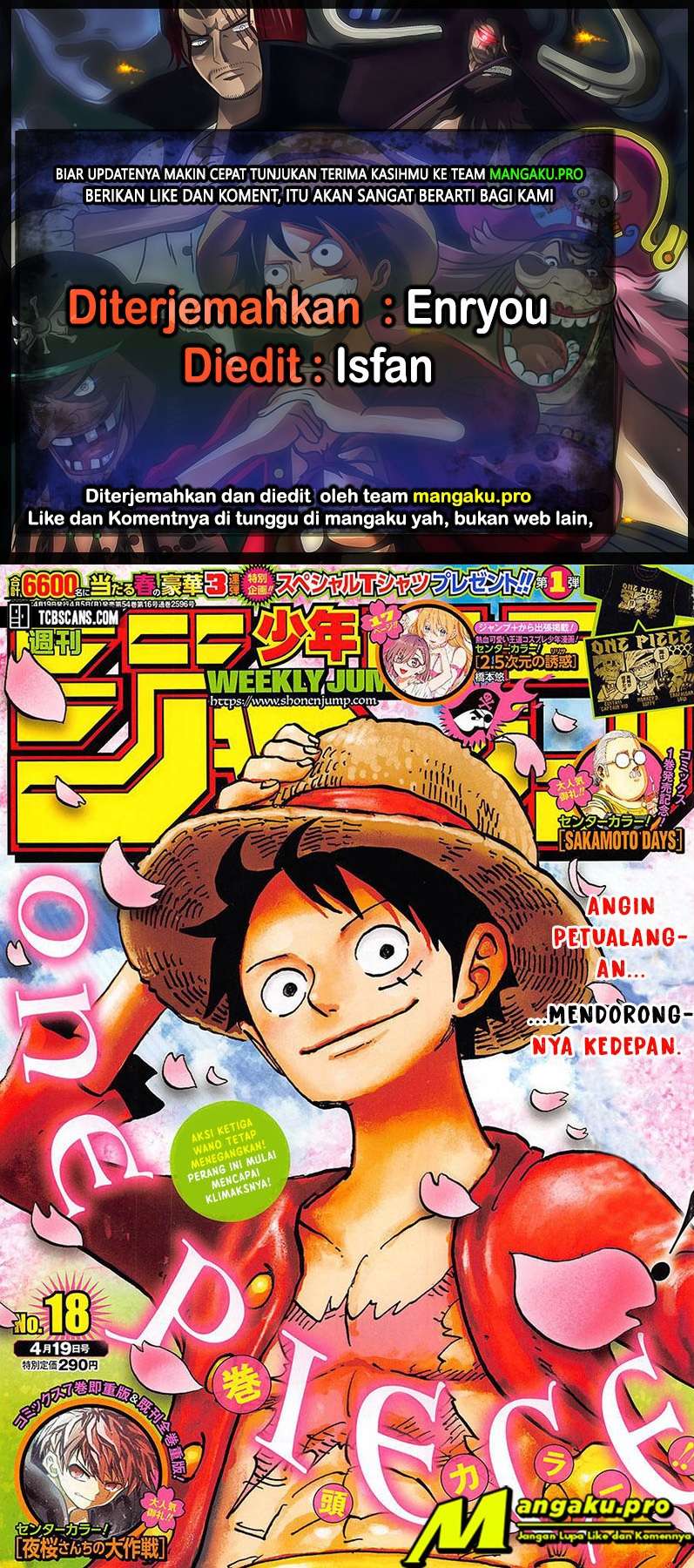 Baca Komik One Piece Chapter 1009 Gambar 1