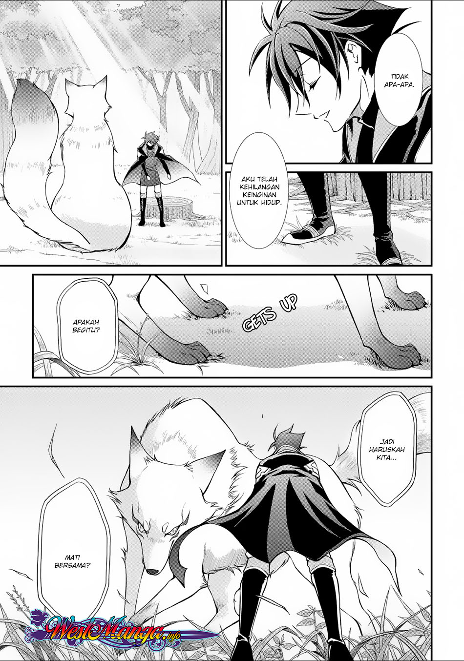 Shikkoku tsukai no saikyo yusha nakama zen’in ni uragira retanode saikyo no mamono Chapter 02.1 Gambar 17