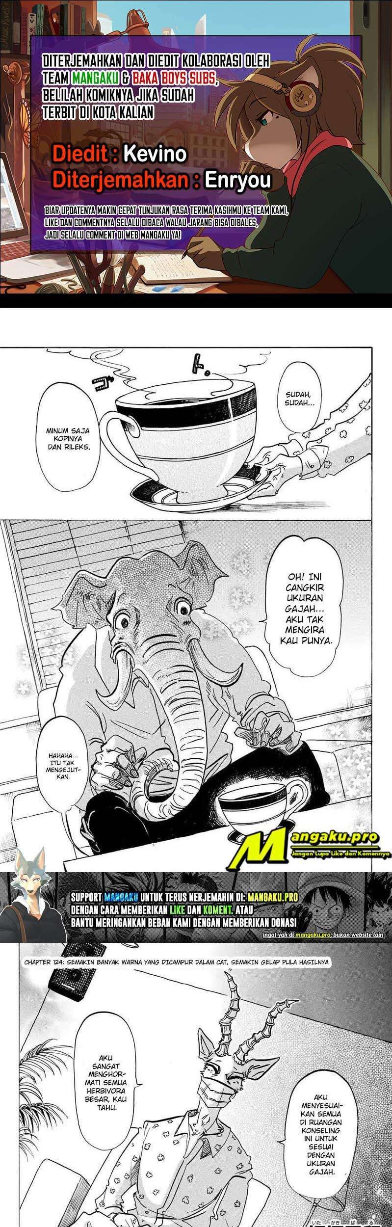 Baca Komik Beastars Chapter 124 Gambar 1