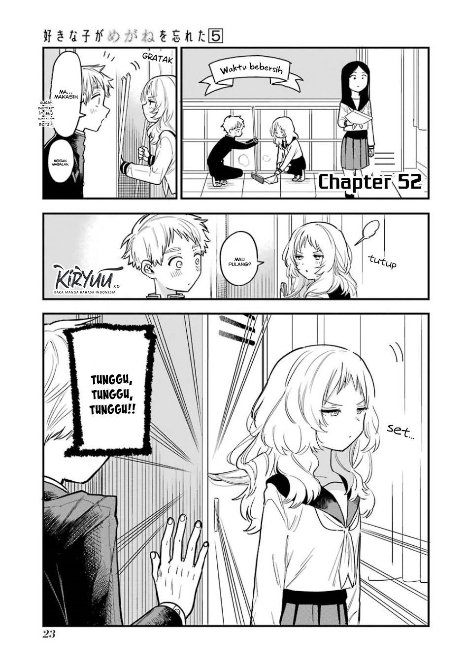 Baca Manga Sukinako ga Megane wo Wasureta Chapter 52 Gambar 2