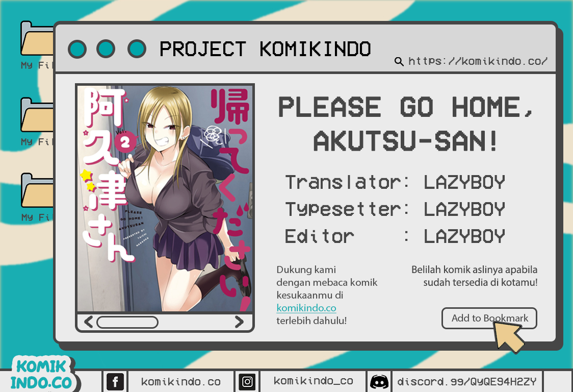 Baca Komik Please Go Home, Akutsu-san! Chapter 68 Gambar 1