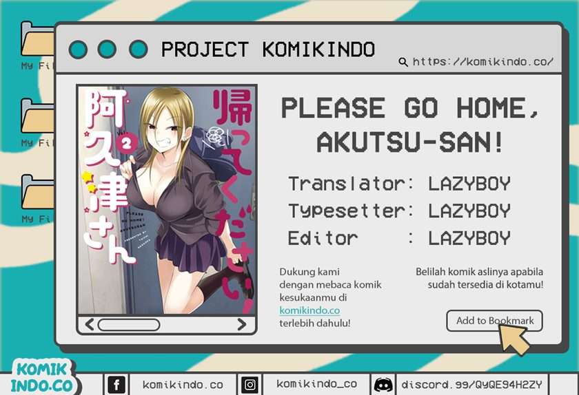 Baca Komik Please Go Home, Akutsu-san! Chapter 69 Gambar 1