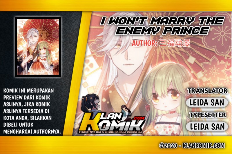 Baca Komik I Won’t Marry The Enemy Prince Chapter 40 Gambar 1