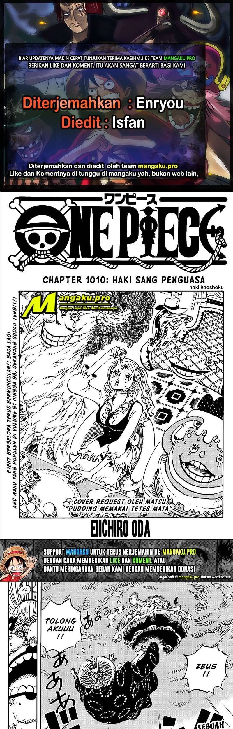 Baca Komik One Piece Chapter 1010 Gambar 1